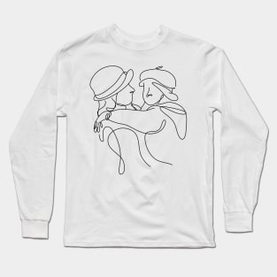 Women Day Line Art Minimal Long Sleeve T-Shirt